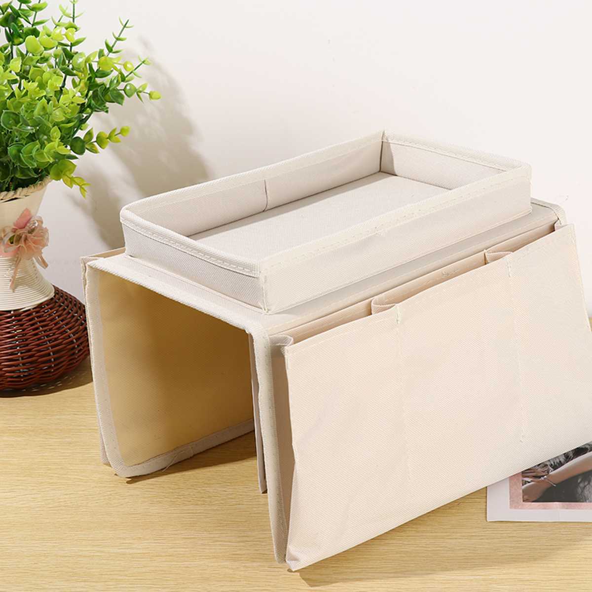 

Storage Bag Sofa TV Remote Control Handset Holder Organizer Caddy For Fits Over Chairs Sofas Armchairs With Wide Arm, Coffee