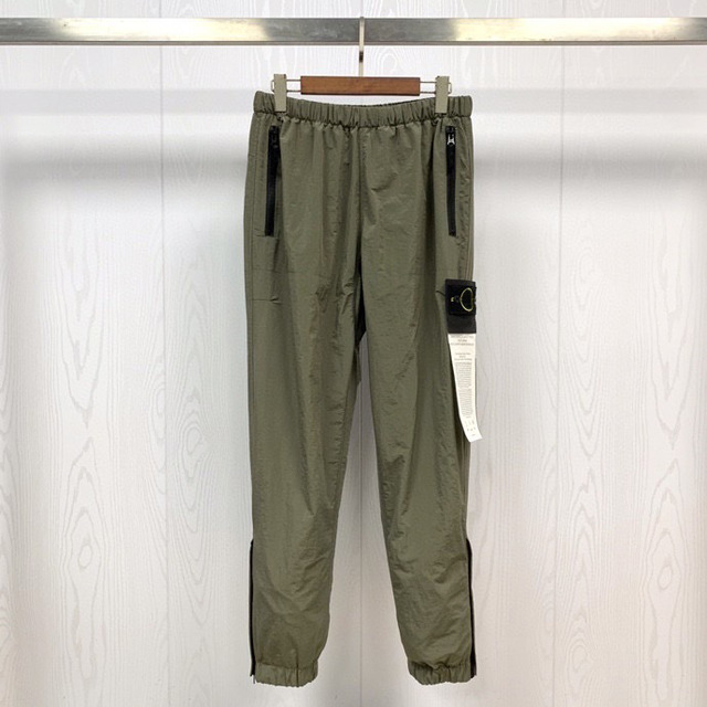 

21SS Spring Metal texture Men Compass Patched Pants Joggers Hiphop Men Casual Jogger Pants Technology Trousers 012509