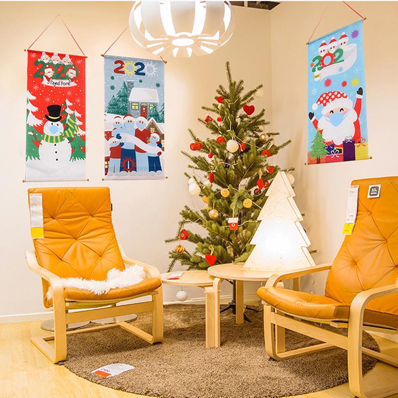 

Merry Christmas Decorations For Home 2020 Ornaments Garland New Year Noel Porch Sign Xmas Door Decor Hanging Cloth navidad Gifts