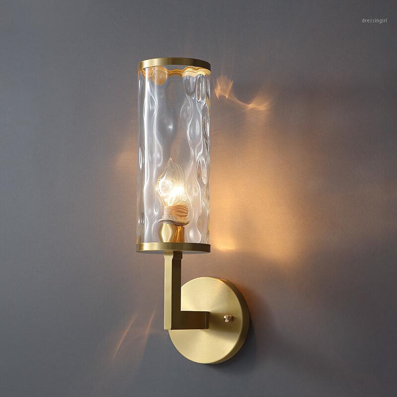 

copper wall lamp living room wall lamp bedroom bedside North Europe simple corridor stair decoration 1244-1w1