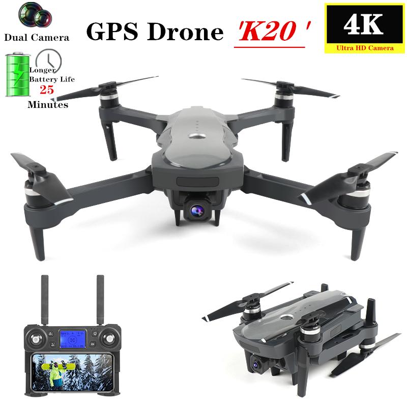 

GPS Drone 4K Quadcopter with 5G WiFi FPV HD Camera Brushless Motor Optical Flow Follow Quadrocopter 25 Mins Flight Time VS F11