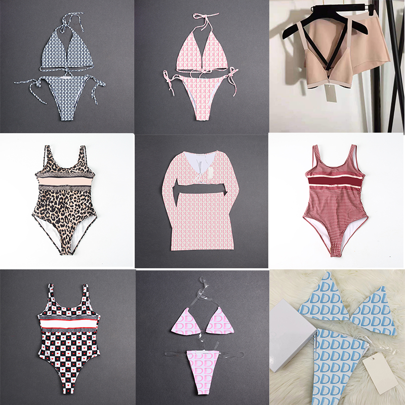 

Women Sexy Swimwear Bathing Suits Designer Letters Swimsuits Summer Elastic Bikinis Set for Beach Wear Clothing, #1