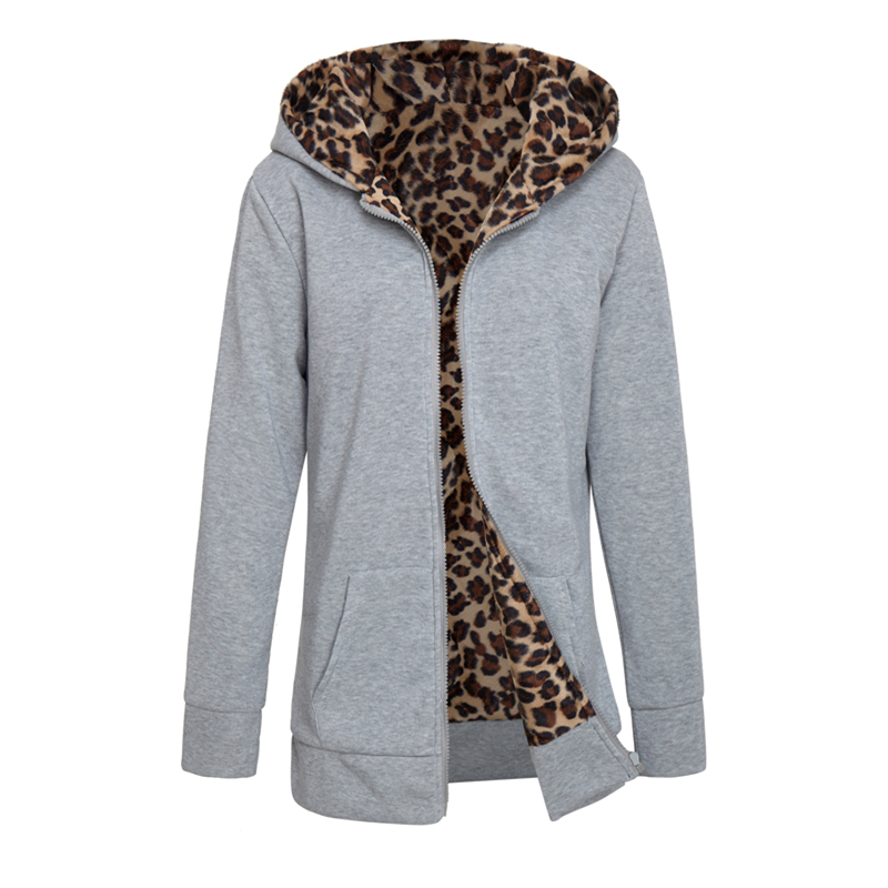 

Hot New Hooded Padded Leopard Sweater Women Europe America Plus Velvet Large Size Jacket Coat Winter Women's Clothing Mujer Y200930, Ch-05