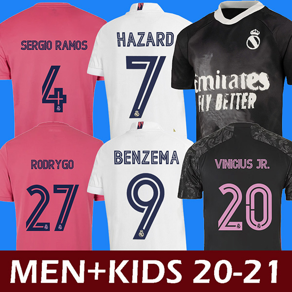 

soccer jerseys real Madrid 20 21 HAZARD JOVIC BENZEMA camiseta de futbol 2020 2021 VINICIUS RODRYGO MODRIC football shirt, Home