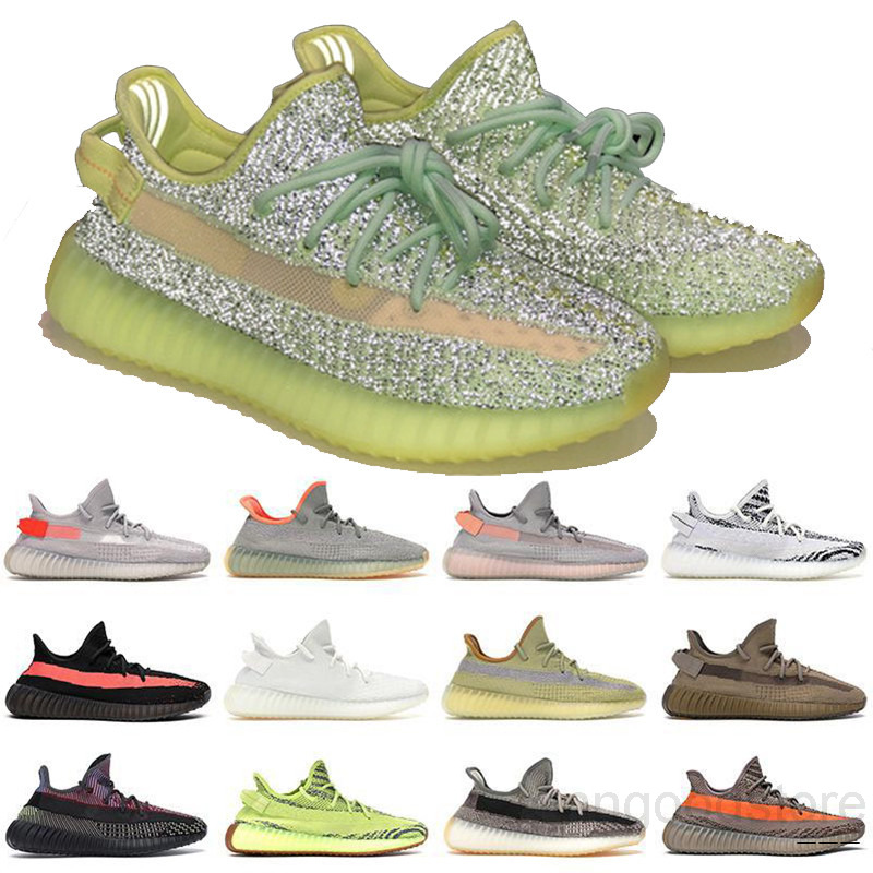 

kanye men women Casual shoes trainers Carbon Cinder Zebra Static black Yecheil Reflective Beluga Natural mens outdoor sneakers with box HJ6N, Color 22