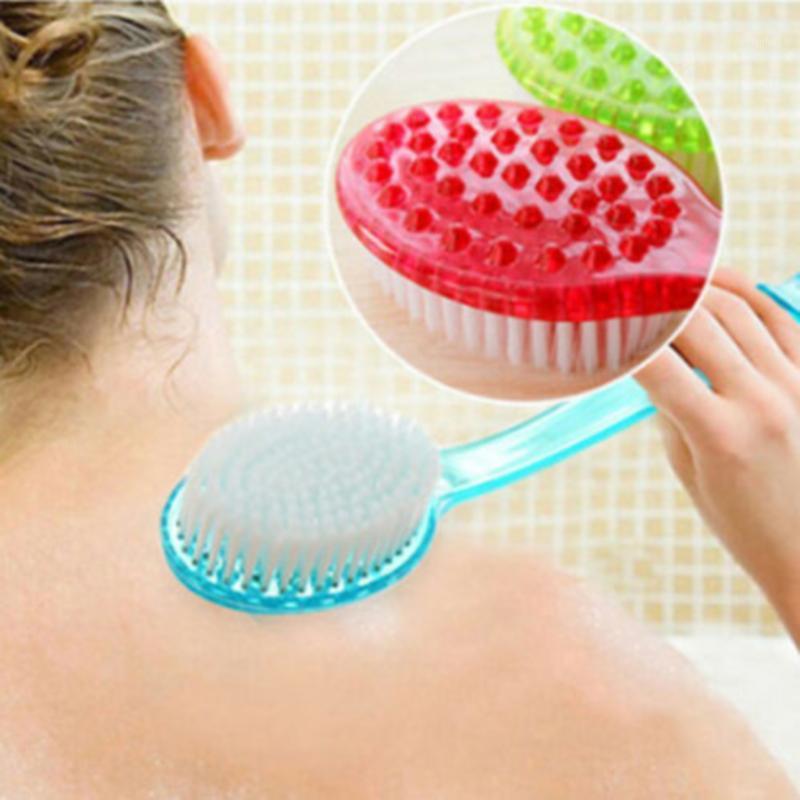 

Bath Brush Back Body Bath Shower Sponge Scrubber Brushes With Handle Exfoliating Scrub Skin Massager Exfoliation Bathroom Brush1