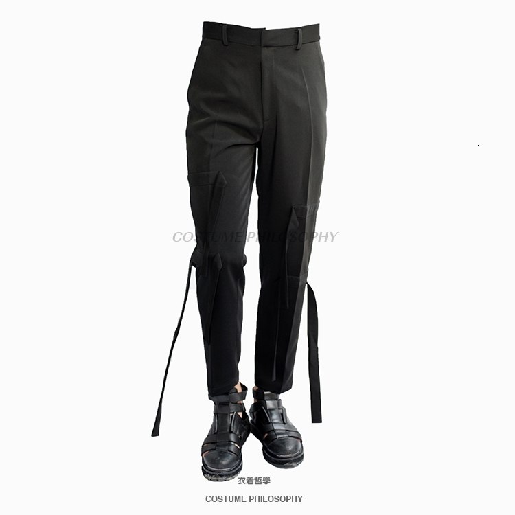 

2021 New Personality Style of Men Casual Pants Spring Made by Ourselves with Original Avant-garde Design. S-6xl!! GXVA, Black
