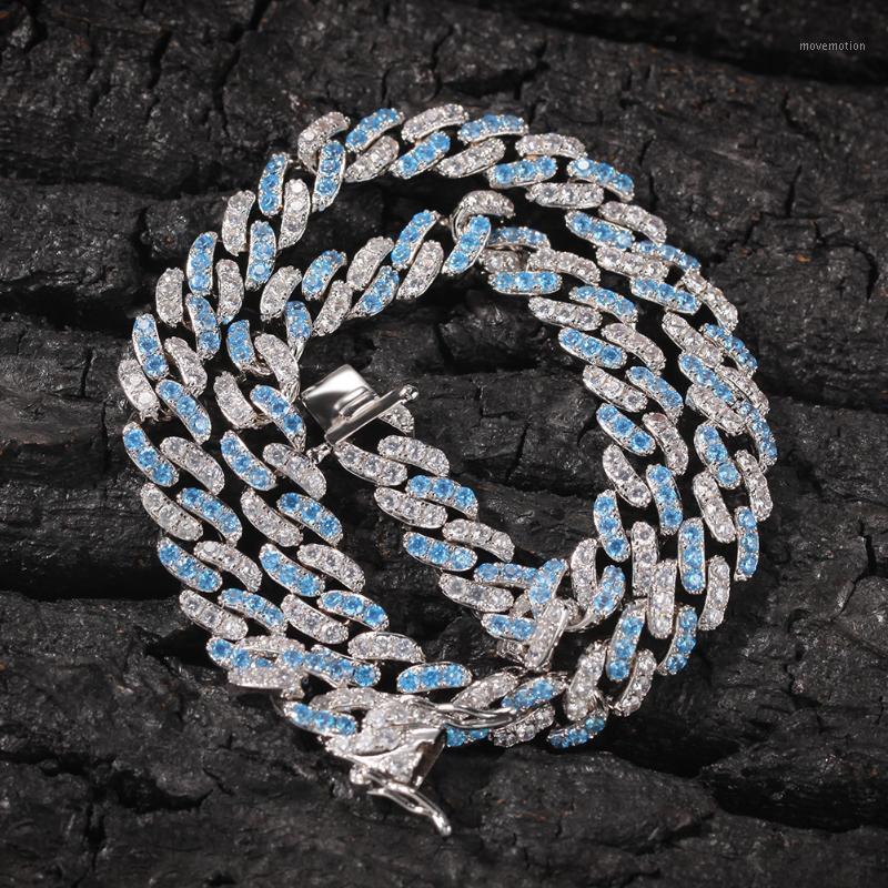 

9mm Micro Pave Iced CZ Cuban Link Necklaces Chains Luxury Bling Jewelry Fashion Hiphop For Men1