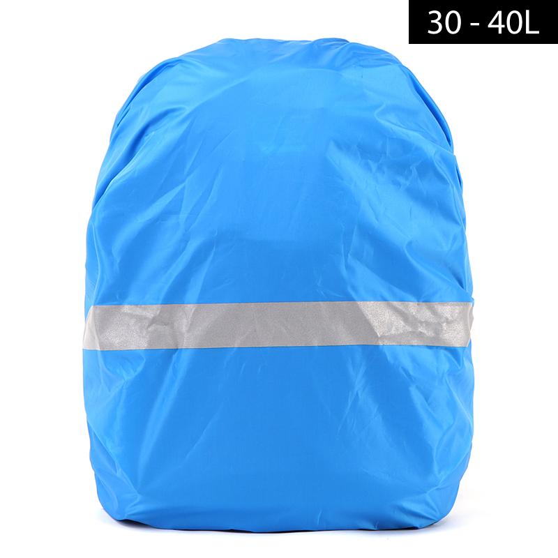 

Reflective Bag Cover Waterproof Backpack Rain Cover Ultralight Travel Pack Reflect Strip Hiking Cycling Traveling Camping, 1pcs blue
