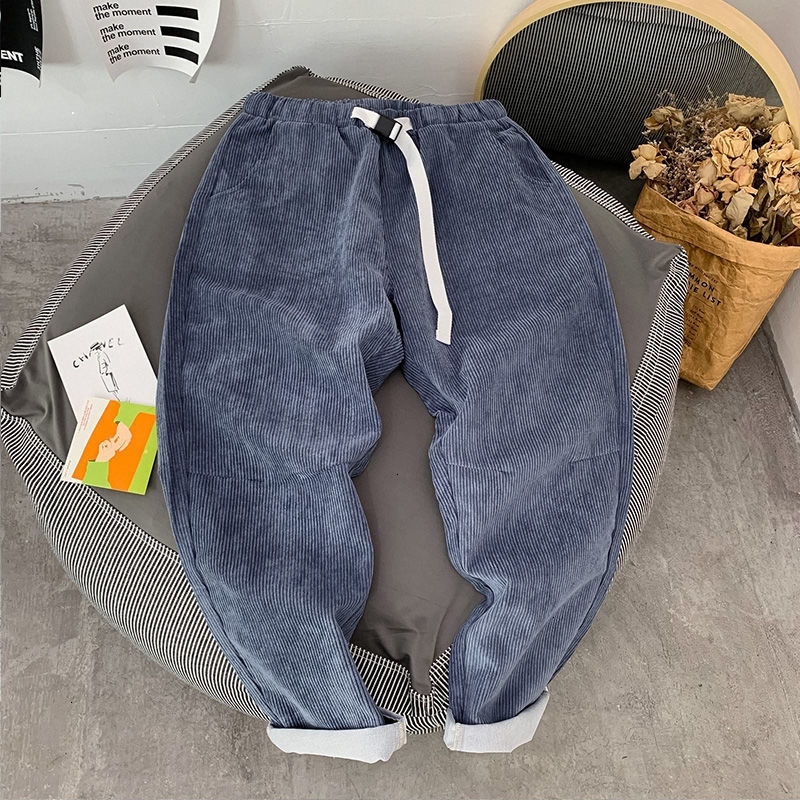

Men's Spring 2021 and Winter Thin New Hare Pants Fashion Young Clothes ZM07, Black