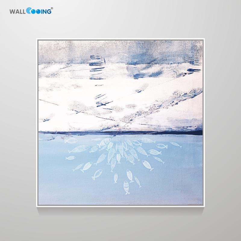 

oil paintings abstraction linen cloth 3 pieces decor for the bedroom canvas painting decoration screen stamp no Picture frame