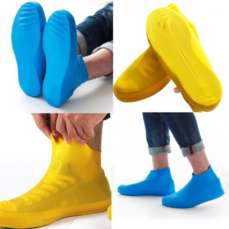 

DHL 2PCS/Set Outdoor Antiskid Waterproff Reusable Rain Coat Shoe Boots /Backpack Cover Overshoes1, Blue
