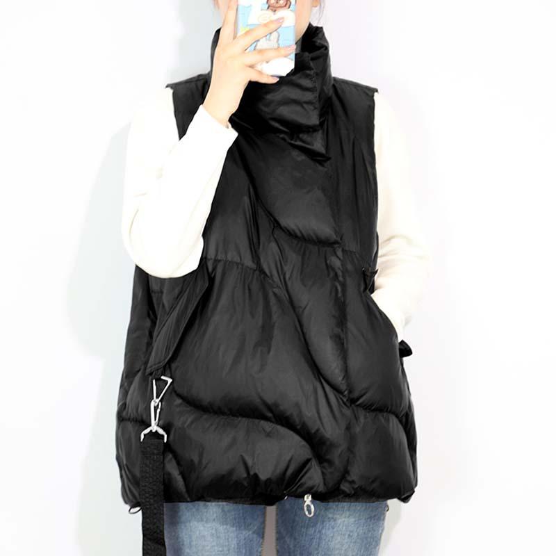 

Women's Down & Parkas 2022 Winter Women Duck Vest Coat Jacket For Female Lady Windbreaker Sleeveless Puffy Plus Size Grey Brown Black