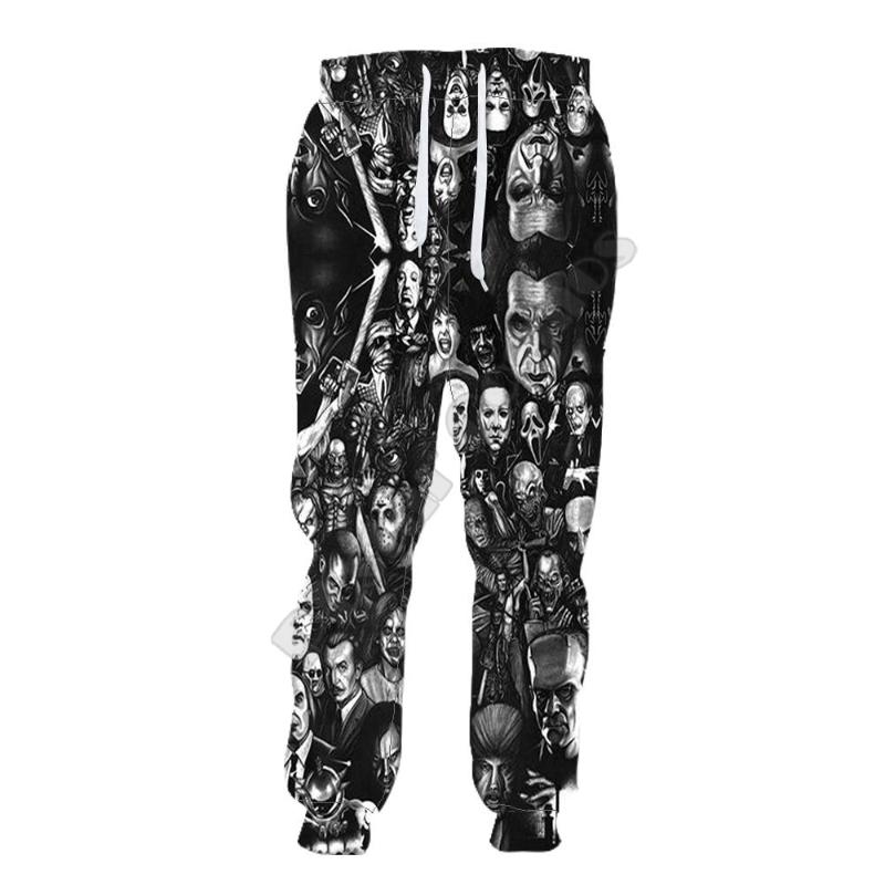 

Men's Pants PLstar Cosmos Michael Myers Men Women Novelty 3D Printed Funny Full Hip Hop Sweatpants Drop Style-1, Black