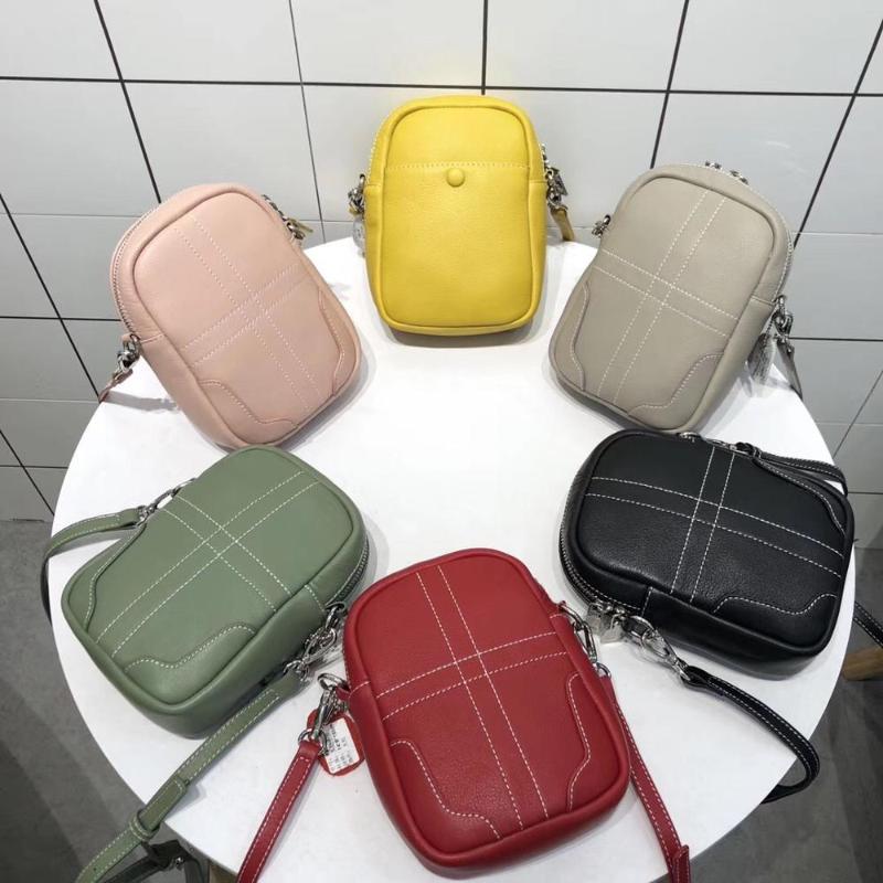 

free shipping 2020 the new style fashion mini phone bag genuine cow leather women one shoulder bag crossbody bag14 cm 6color