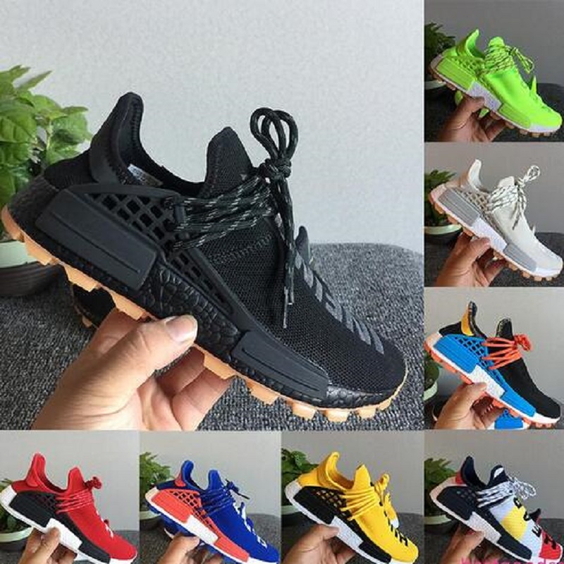 

NMD Human Race infinite species BBC Shoes Hu Pharrell Williams Solar Pack Oreo know soul men women sport running shoes sneakers, Color 15