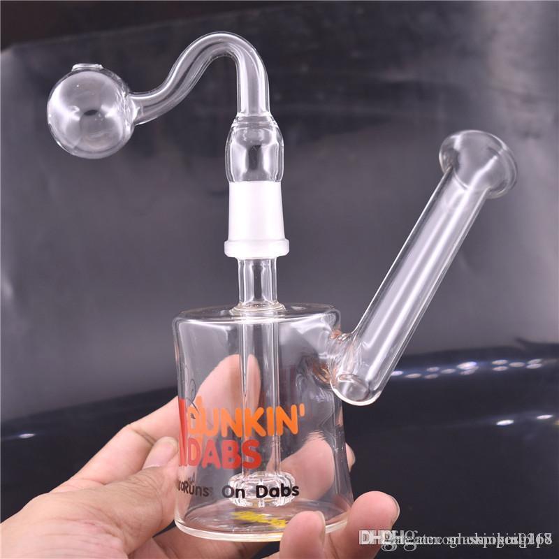 

high quality Glass Bong mini Recycler bong Tornado Percolator 14mm Joint Oil Dab Rigs mini glass oil burner bong with 14mm pot and bowl