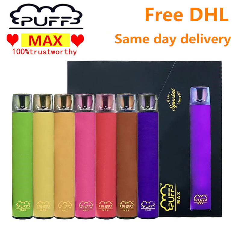 

Puff Max Disposable E cigarettes 2000puffs 13 Colors Optional 1200mAh Battery 8.5ml Capacity Cartridge Vape Pen