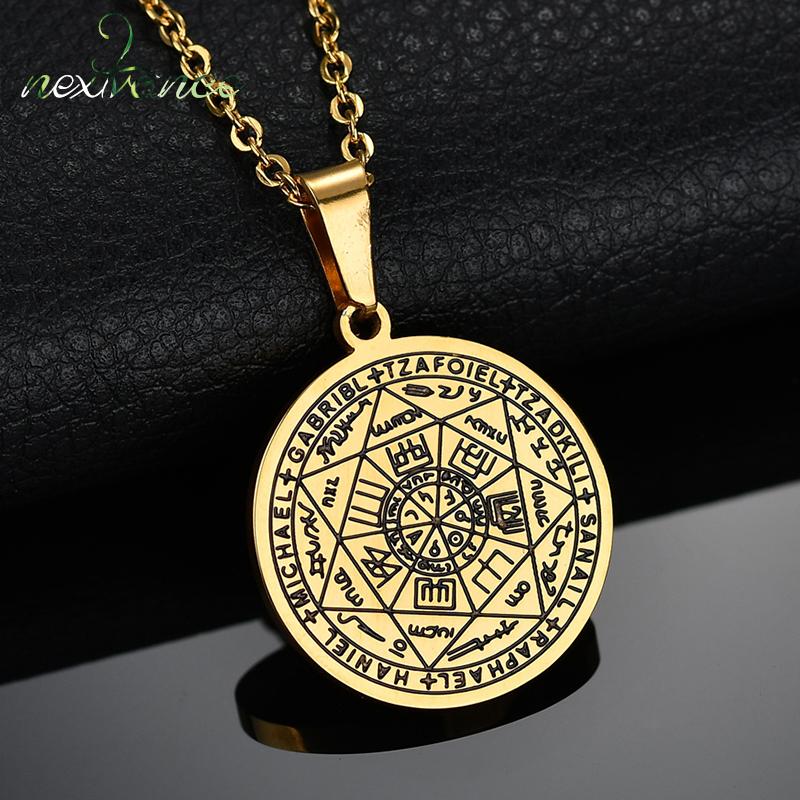 

Nextvance Solomon Talisman Hexagram Pendant Necklace 316L Stainless Steel Neckalces Unisex Jewelry