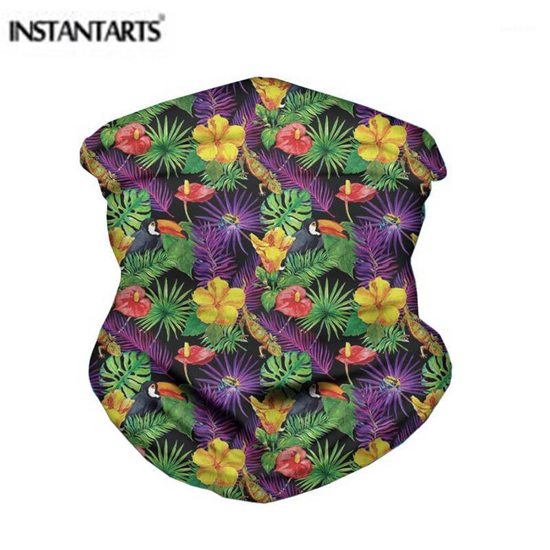 

INSTANTARTS Hiking Scarf Dark Hawaiian Tropical Pattern Outdoor Cycling Bandana Sports Bandanas Neck Gaiter Magic Scarf1, Hx1461z28