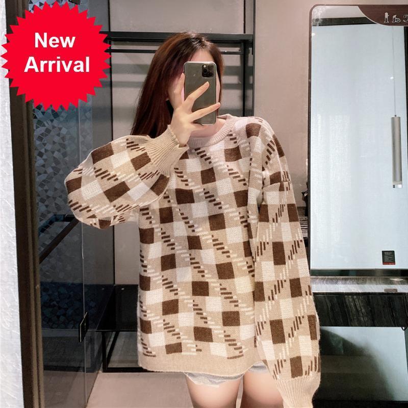 

New Ladies 2021 Sweater New Chess Single-breasted Top Casual Fashion Cardigan Ladies'nightgown R200, Burgundy