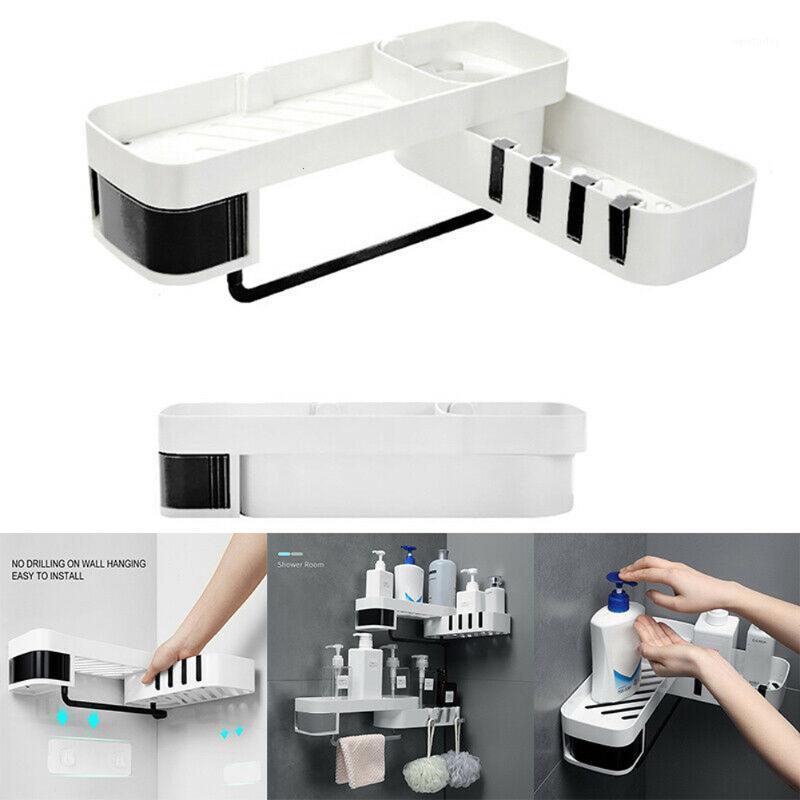 

Dual Layer Bathroom Corner Shower Shelf Rotary Shower Caddy Shelf Corner Storage Holder Organizer Wall Mounted Kitchen Shelves1