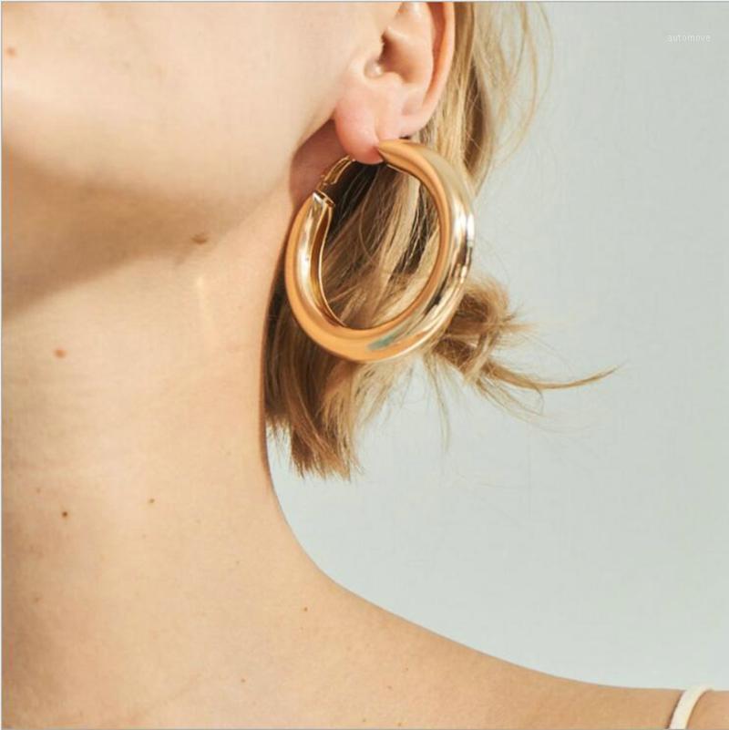 

new fashion kolczyki Jewelry casual round hoop earrings gold silver color earing brincos oorbellen pendientes mujer moda1