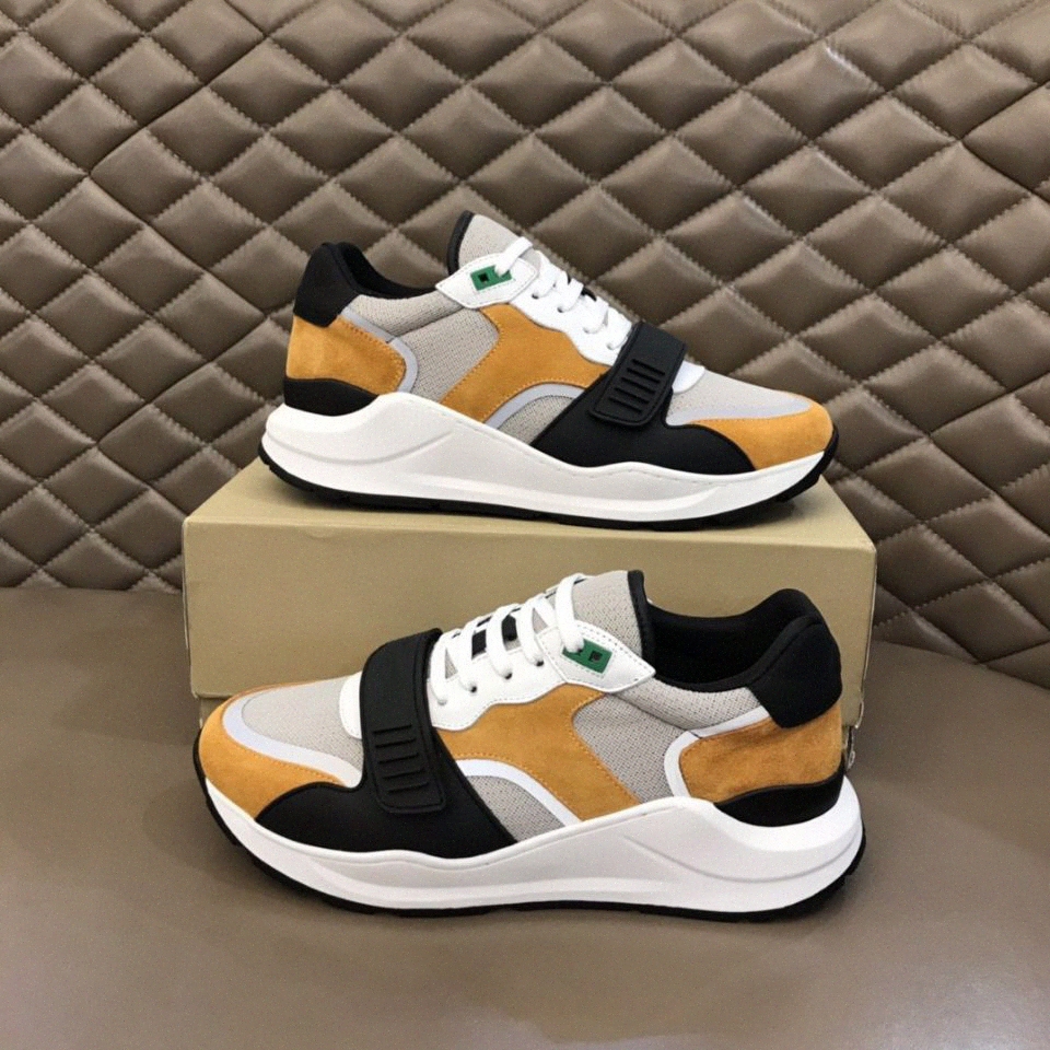 

High Quality Sneaker Casual Shoes Real Leather shell Sneakers Trainers Stripes Shoe Fashion trainer For Man Woman Wish Box V6Vv#