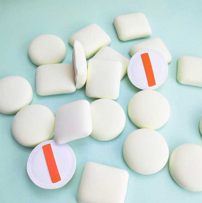 

Airy cotton candy toast cushion puff small pillow soft makeup sponge puff