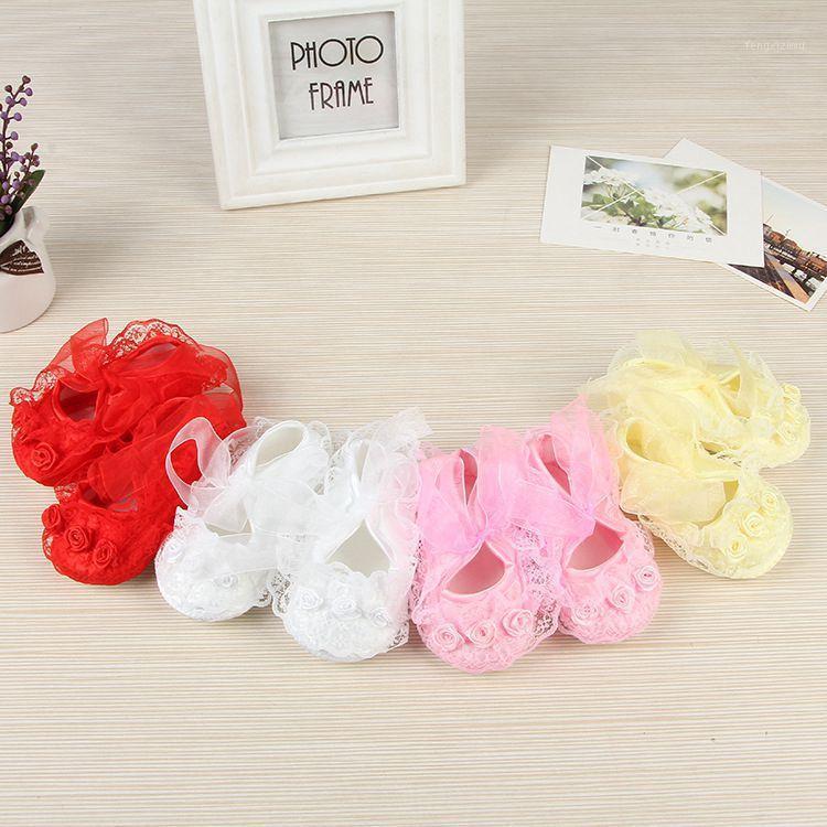 

Lace Princess Shoes Baby's Shoes Baby Breathable Toddler Children's Soft Bottom Princess Indoor Non-Slip Cute1, Pink