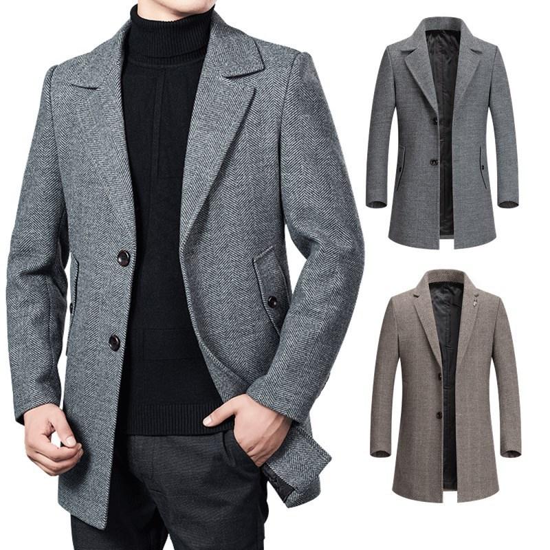 

Manufacturers selling British wool coat in qiu dong long male wool coat lapels, fashion male not the ball, See chart