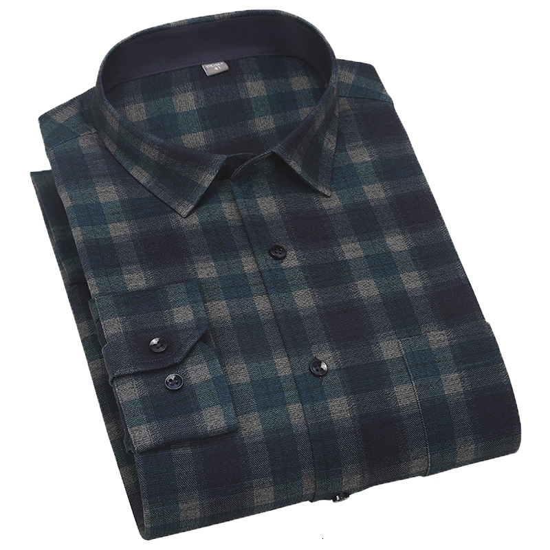 

2021 New Brand High Quality Cotton Long Sleeve Casual Slim-fit Plaid Striped Male Shirt for Men Business Shirts Cxmm, Sc-t-09