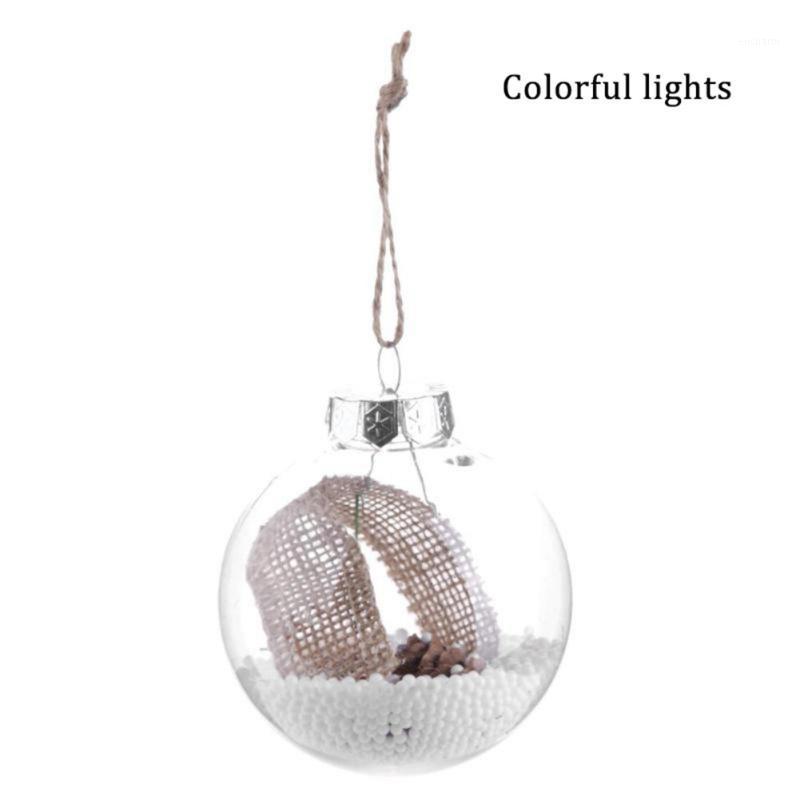 

New Christmas Ball With Light Transparent Unique Christmas Tree Hanging Decoration For Home Adornos De Navidad Decoration1