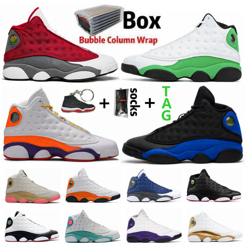 

Playground Lucky Green Hyper Royal 13s Jumpman 13 Mens Basketball Shoes Bred 22 Playoff Black Cat Flint He Got Home Sports Outdoor Shoe, 16 court purple