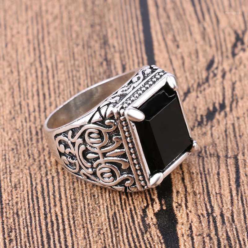 

New Mens Ancient Gold Red Chinese Wind men's Ring Personality Trend Retro Ring Size 7 8 9 10 11 Rings Jewelry1