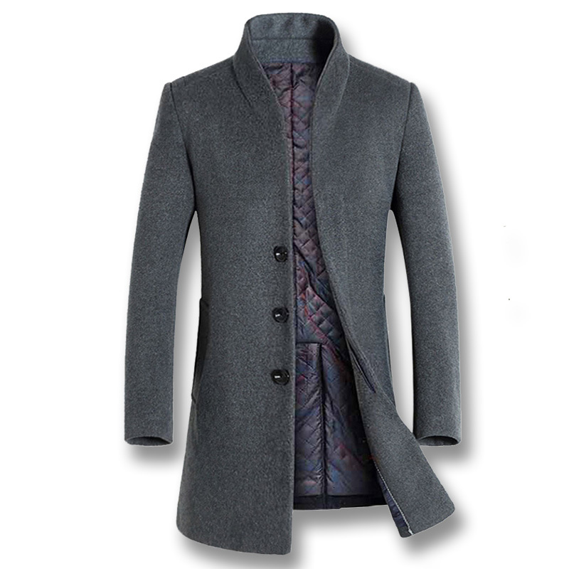 

2021 New Mode Slim Fit Men Autumn Gross Winter From Wool Jackets Masculine Casual Coats F3Y7