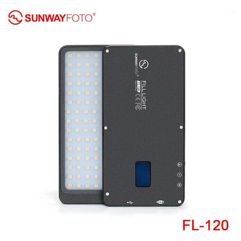 

SUNWAYFOTO FL-120 LED Video light Photo lighting On Olympu Pentax DV camera hot shoe Dimmable LED for DSLR YouTube photo studio1