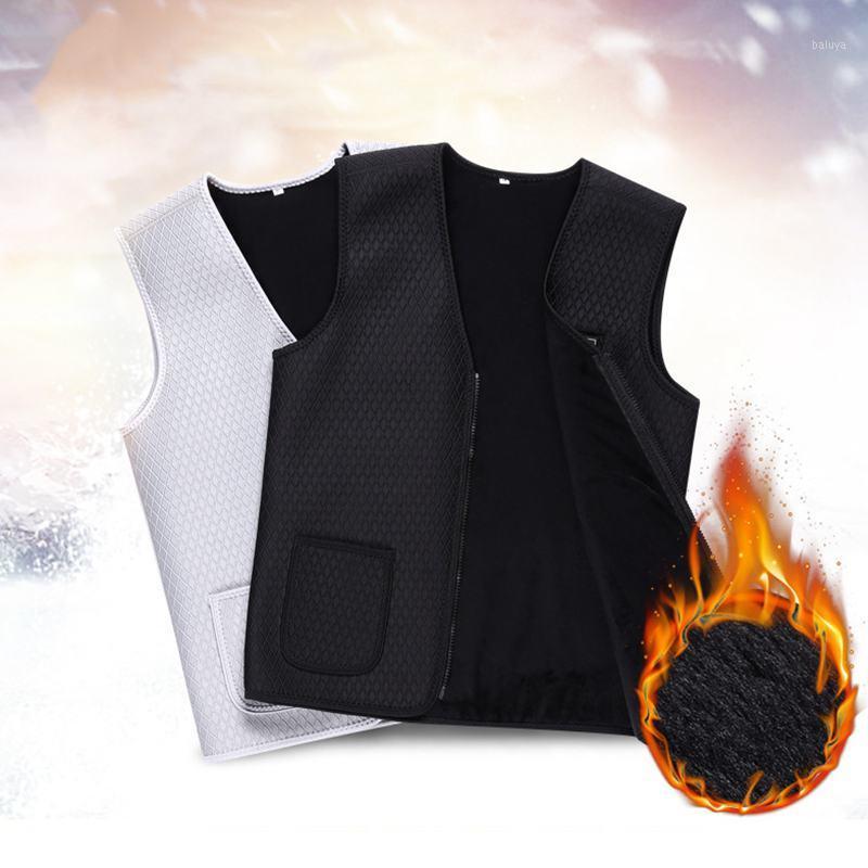 

Men Women Outdoor USB Charging Heating Vest Jacket Winter Electric Thermal Vest Constant Temperature Warm Jacket Heating1, Black