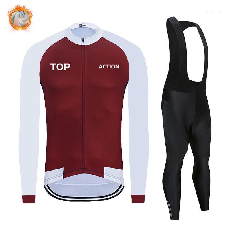 

NEW Ralvpha winter fleece bike suit Ropa Ciclismo men's top jersey outdoor riding mountain bike bicycle long sleeve riding suit1
