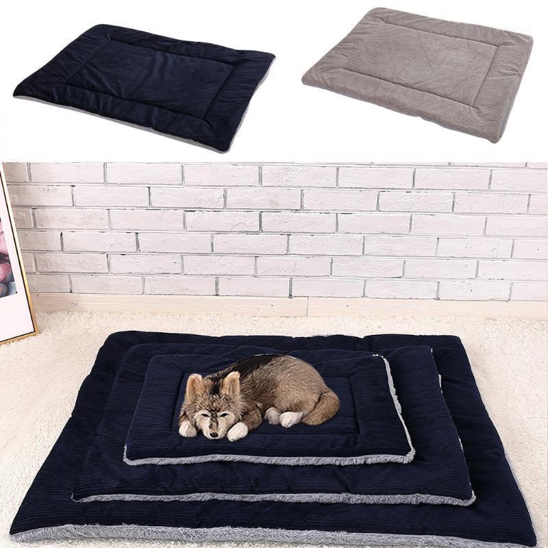 

cat bed dog Bed Pet Mat Winter Thicken Warm Cat Dog Blanket puppy Sleeping Cover Towel cushion for small Medium large House1, Gray