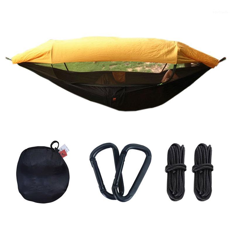

Portable Outdoor Camping Hammock with Awning Mosquito Net Hanging Bed Swing Tent WHShopping1