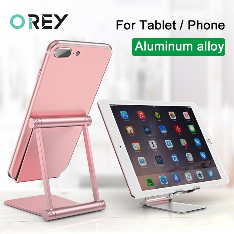 

Metal Adjustable Portable Phone Stand Lazy Holder Universal Foldable Mobile Support Telephone Tablet Desk For ipad Holder1, Single fold gray