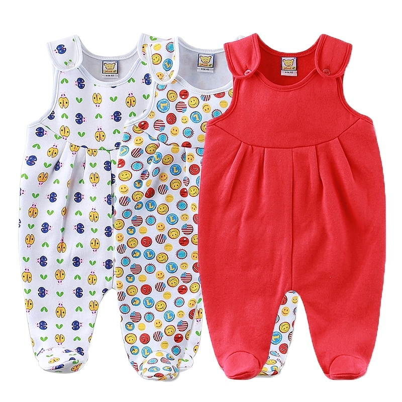 

New Style Baby Fleece Rompers  Solid Color Clothes 3pcs/lot Kids Clothing Girls Sleepwear Little Q Overalls 201028, Style h