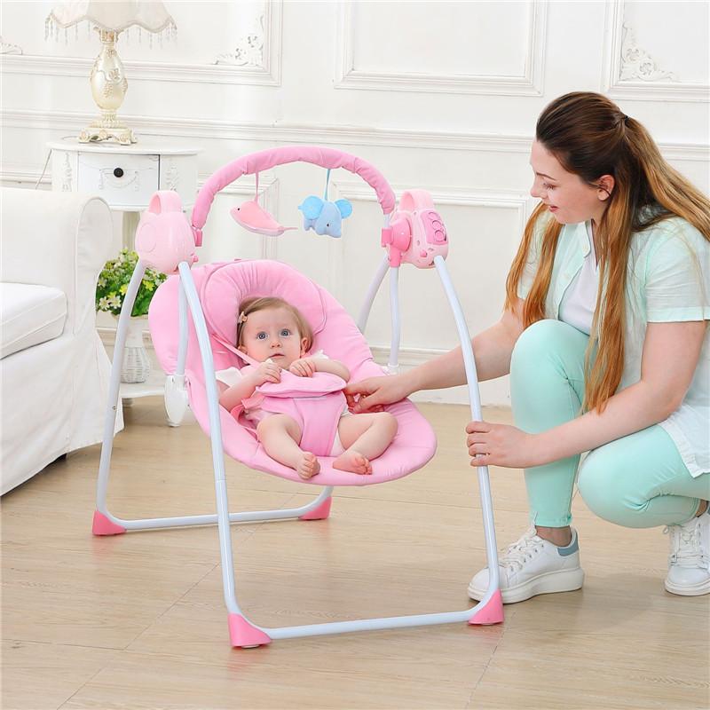 

Baby Cribs Cunas Para Bebes Multifuncional Intelligent Electric Portable Crib Infant Music Bluetooth Bed Cradle Rocking Chair