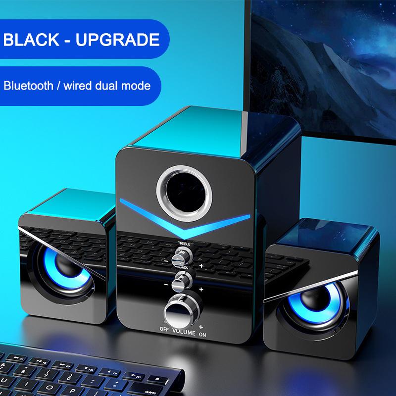 

Bluetooth/Wired Speaker Stereo Subwoofer Surrounding Loseless Sound Gaming Speaker Desktop For Laptop Computer Tablets