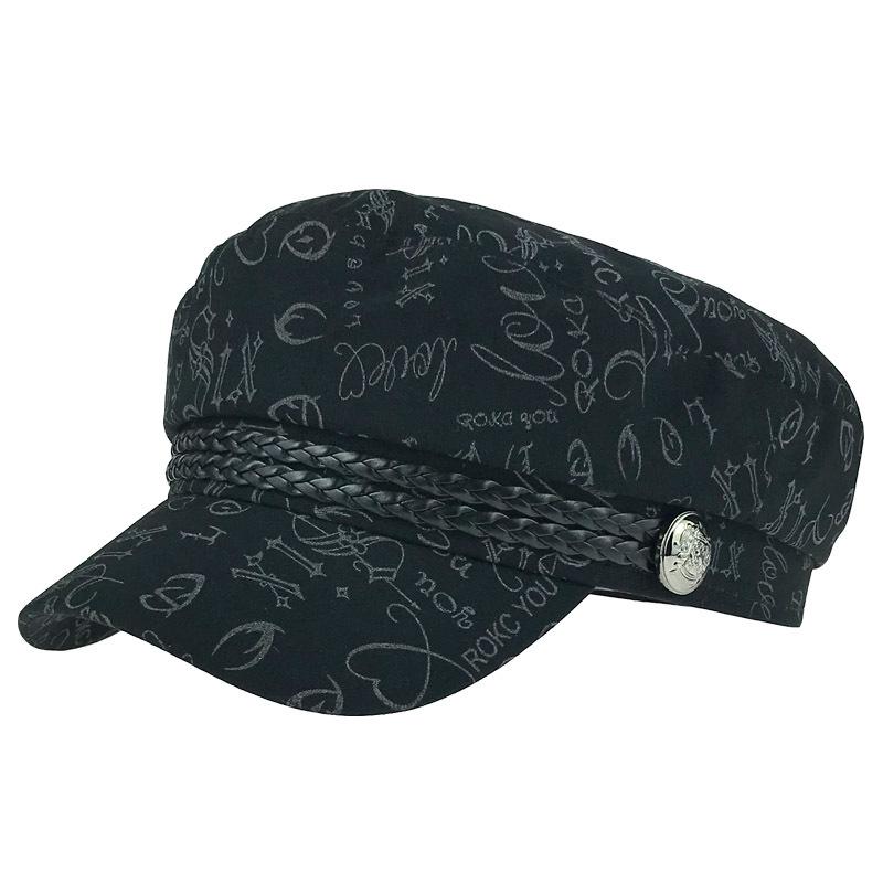 

New autumn octagonal cap ladies flat uniform baseball cap ladies solid hat casual beret hat gorra militar