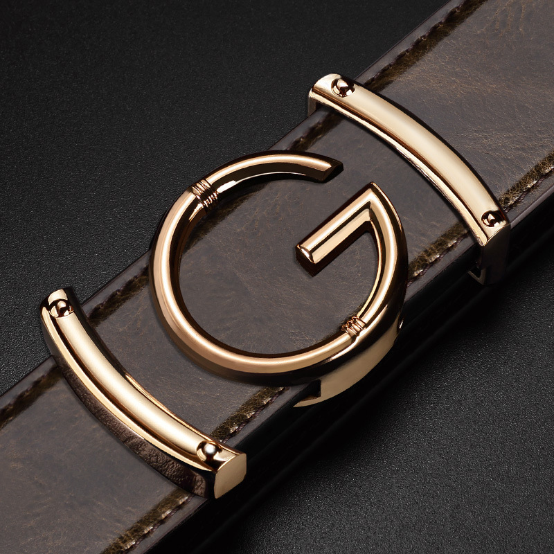 

Fashion- Belt Genuine Leather Designer Belts Men High Quality Fashion Vintage Male Women Strap for Jeans Cow Skin, Black;brown