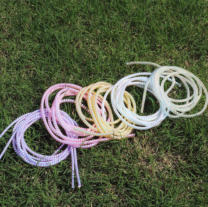 

50pcs Laser Plating Wire Cord Rope Protection USB Charging Cable Winder Data Line Protector Earphone Cover Suit Spring Sleeve