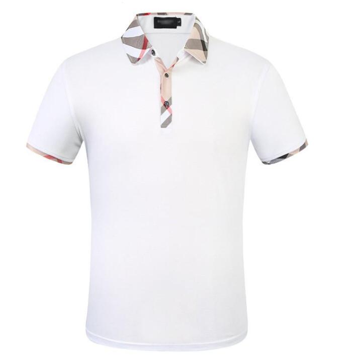 

a4 mens clothing poloshirt shirt men cotton blend short sleeve casual breathable summer breathable solid clothing men size m-3xl, White;black