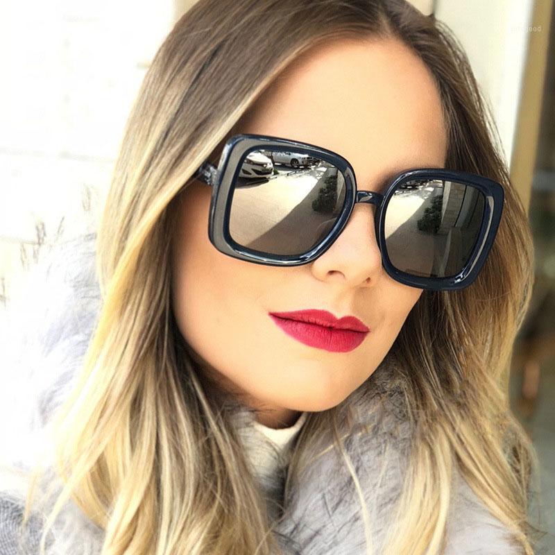 

Sunglasses Square Frame Ladies Personality Street Shooting Glasses Men Retro Trend Wild Irregular Fashion UV4001